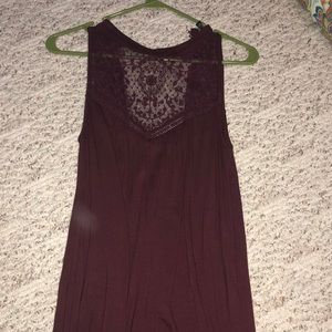 Maroon Flowy American Eagle Tent Dress